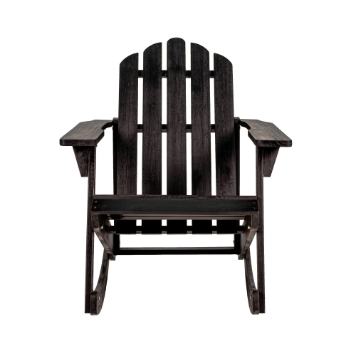 Kiawah Outdoor Patio Classic Acacia Adirondack Rocking Chair