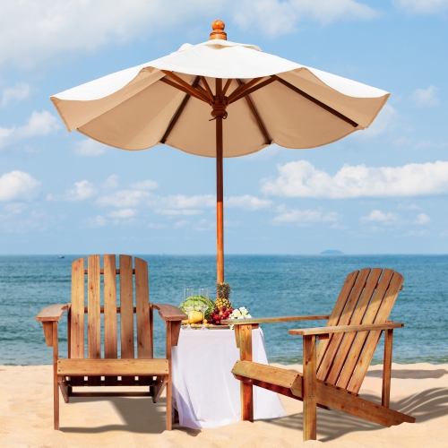 Westport Outdoor Patio Traditional Acacia Adirondack Chair