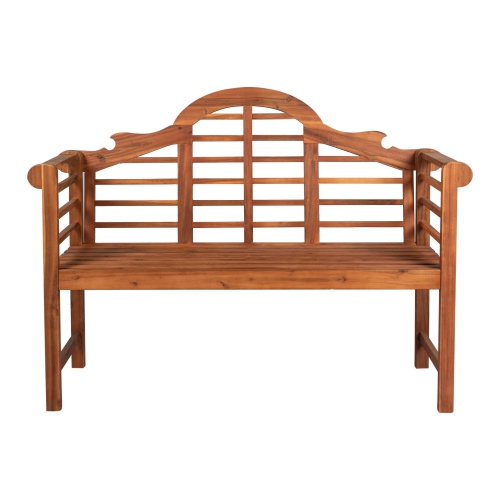 Lutyens Arched Acacia Wood Outdoor Garden Patio Bench