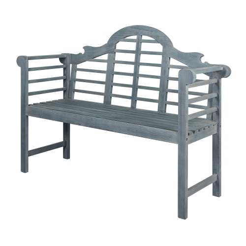 JONATHAN Y  Lutyens Arched Acacia Wood Outdoor Garden Patio Bench