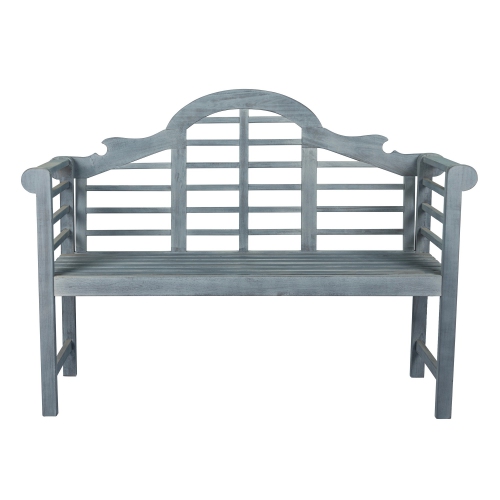 Lutyens Arched Acacia Wood Outdoor Garden Patio Bench