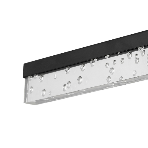 Mario Modern Contemporary Iron/Seeded Acrylic Integrated LED Vanity Light