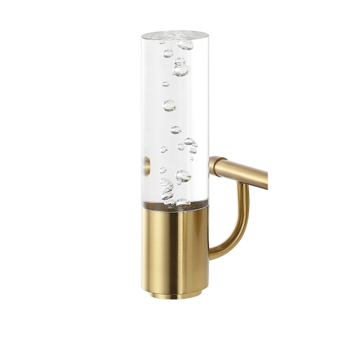 Applique de salle de bain moderne Bolha Minimalist à bulles en acrylique et à DEL intégrées au fer