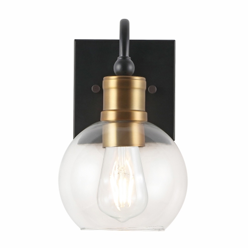 JONATHAN Y  Marais Iron/glass Rustic Vintage Led Vanity Light