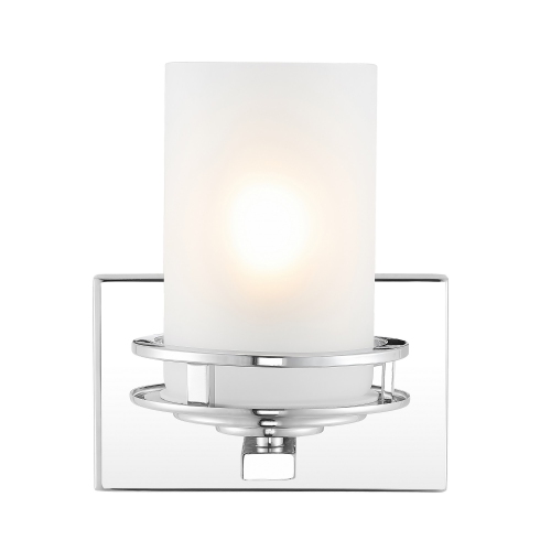 Fairfax Metal/Frosted Glass Contemporary Glam LED Vanity Light