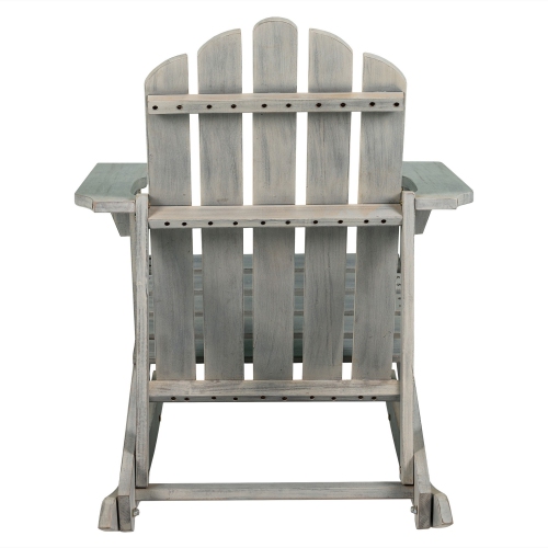 Kiawah Outdoor Patio Classic Acacia Adirondack Rocking Chair