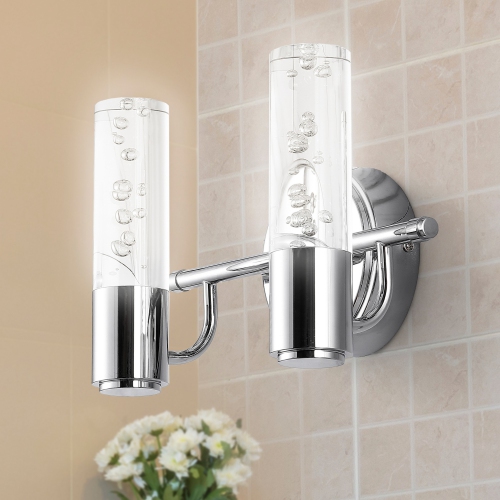 Bolha Minimalist Modern Bubble Acrylic/Iron Integrated LED Vanity Light