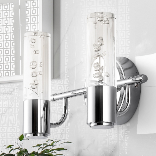 Bolha Minimalist Modern Bubble Acrylic/Iron Integrated LED Vanity Light