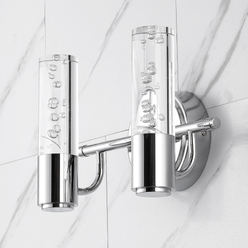 Bolha Minimalist Modern Bubble Acrylic/Iron Integrated LED Vanity Light