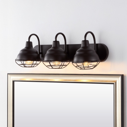 Levi Industrial Farmhouse Iron LED Vanity