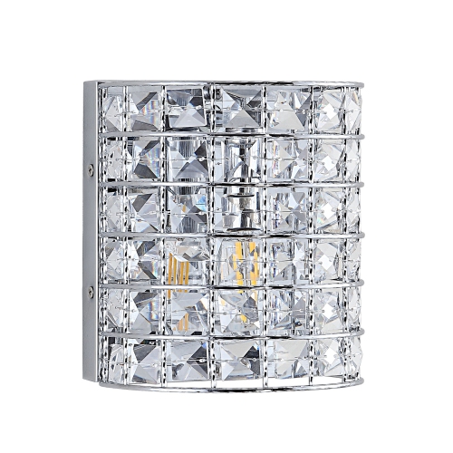 Clara Deco Metal/Crystal Classic Glam LED Vanity Light