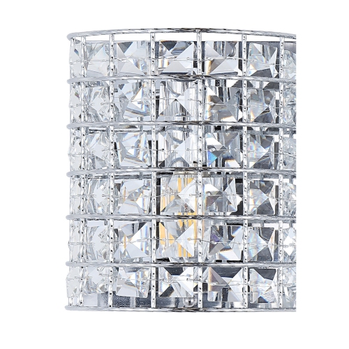 Clara Deco Metal/Crystal Classic Glam LED Vanity Light