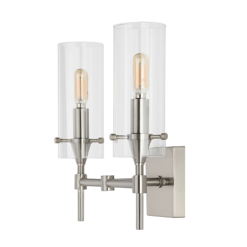 Cato Bohemian Farmhouse Iron/Glass LED Vanity