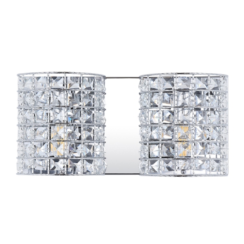 Clara Deco Metal/Crystal Classic Glam LED Vanity Light