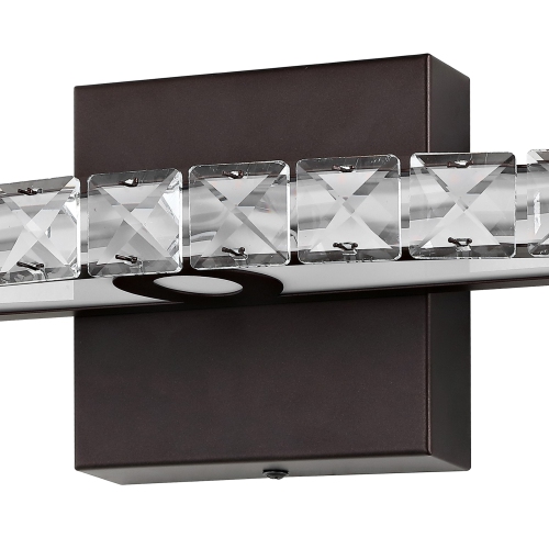Alyson Bohemian Industrial Iron/Acrylic Integrated LED Vanity Light