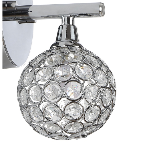 Maeve Iron/Glass Contemporary Glam LED Vanity Light