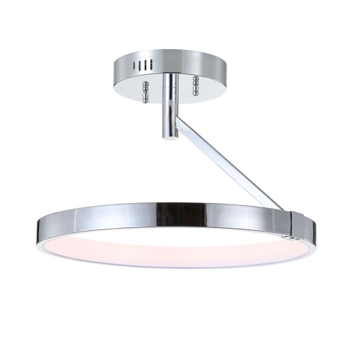 Owen Dimmable Integrated LED Metal Semi Flush Mount