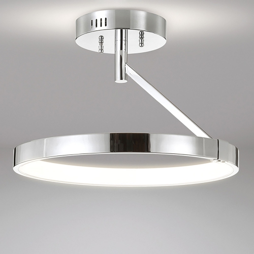 Owen Dimmable Integrated LED Metal Semi Flush Mount