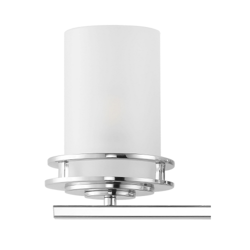 Fairfax Metal/Frosted Glass Contemporary Glam LED Vanity Light