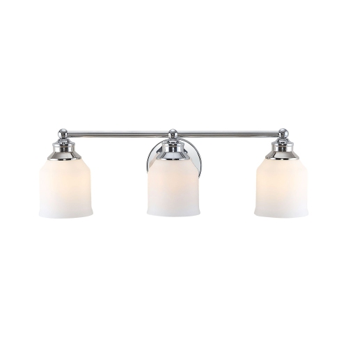 JONATHAN Y  Lydia Iron/frosted Glass Farmhouse Cottage Led Vanity Light