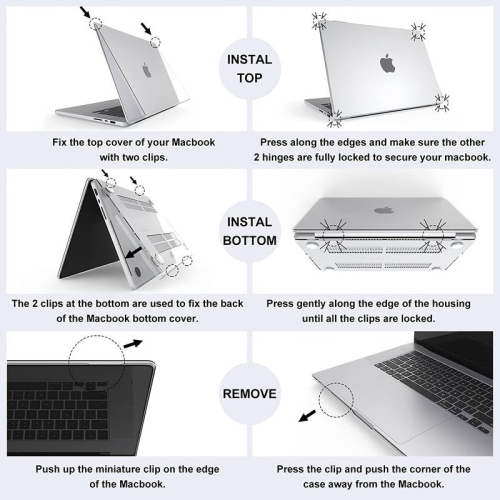 For MacBook Pro 16 Inch Case 2021 Release Model A2485 With M1 Pro/Max Chip, Plastic Hard Case Shell Cover