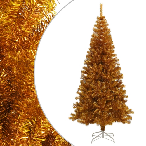 VIDAXL  Artificial Christmas Tree With Stand Gold 240 Cm Pet