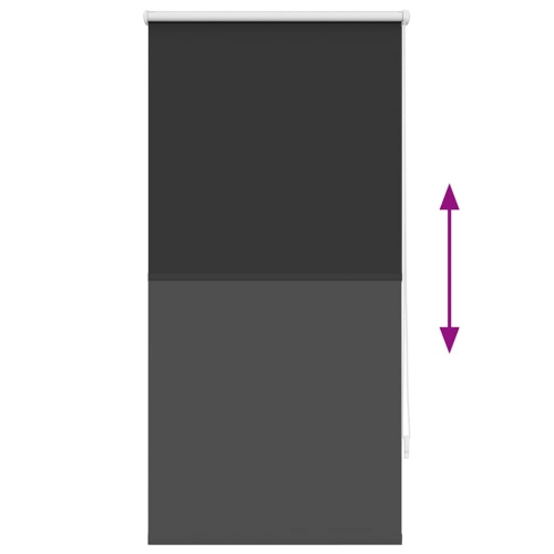 Rideaux opaques 60 x 120 cm noir