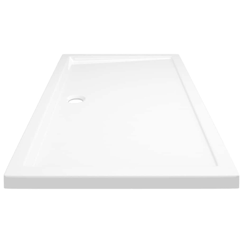 vidaXL Shower Base Tray, Non-slip Bathroom Shower Pan, Reinforced ABS, 27.6x47.2 Inches, White