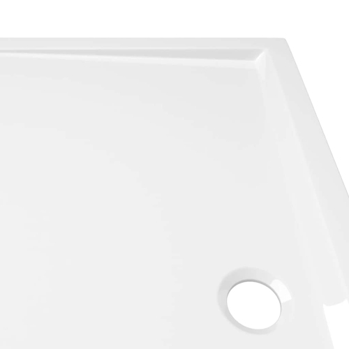 vidaXL Shower Base Tray, Non-slip Bathroom Shower Pan, Reinforced ABS, 27.6x47.2 Inches, White