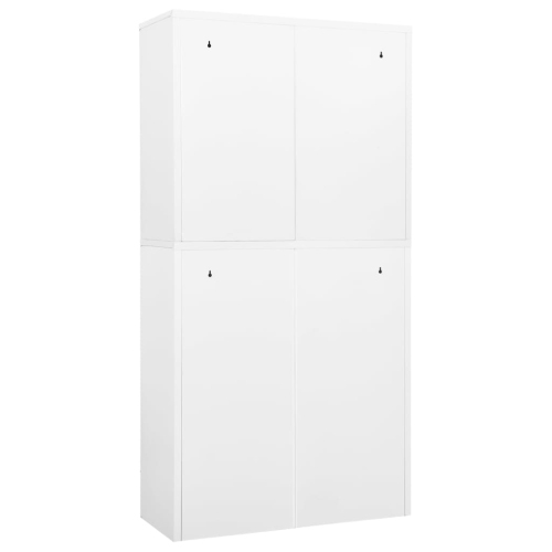 vidaXL Office Cabinet White 90x40x180 cm Steel