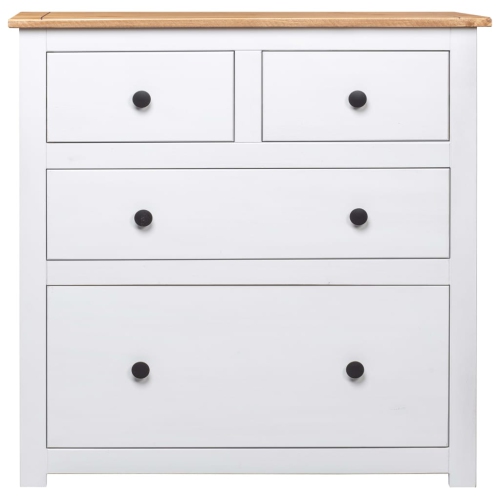 vidaXL Sideboard White 80x40x83 cm Pinewood Panama Range