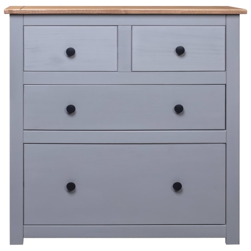 vidaXL Sideboard Grey 80x40x83 cm Pinewood Panama Range