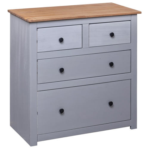 vidaXL Sideboard Grey 80x40x83 cm Pinewood Panama Range