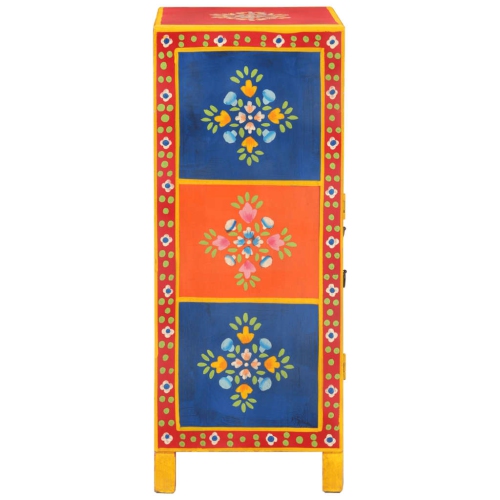 vidaXL Hand Painted Sideboard 54x30x74 cm Solid Wood Mango