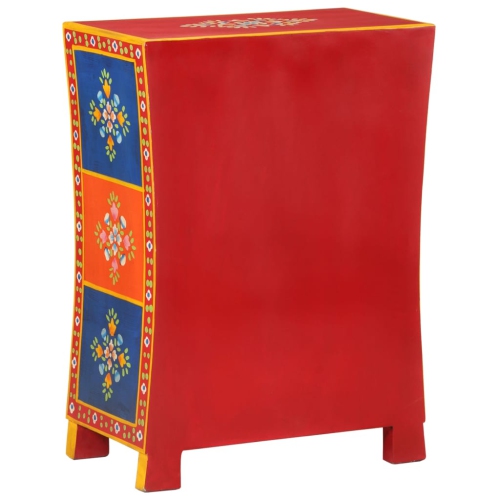 vidaXL Hand Painted Sideboard 54x30x74 cm Solid Wood Mango