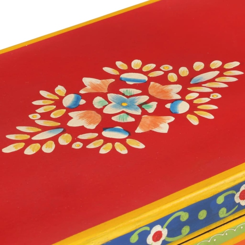 vidaXL Hand Painted Sideboard 54x30x74 cm Solid Wood Mango