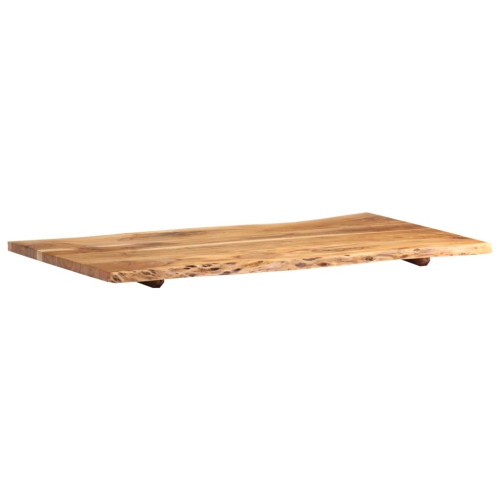 Surface de table en bois d'acacia massif de 39,4 x 19,7 à 23,6 po
