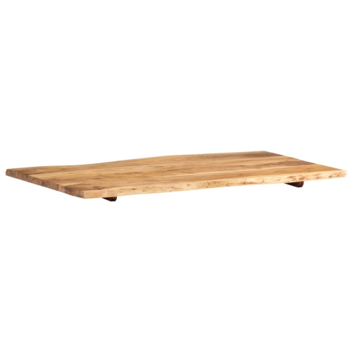 Surface de table en bois d'acacia massif de 39,4 x 19,7 à 23,6 po