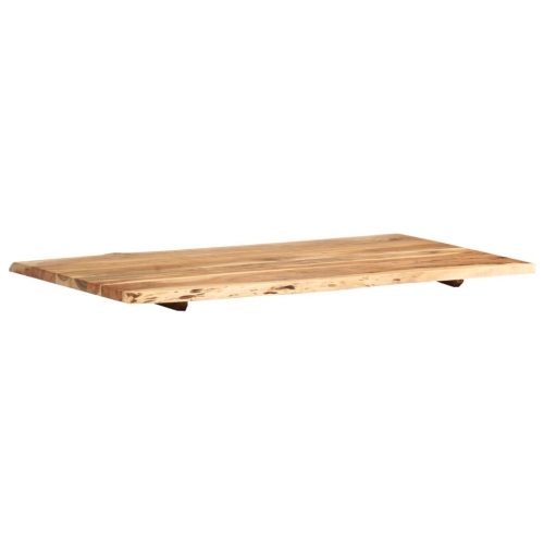 Surface de table en bois d'acacia massif de 39,4 x 19,7 à 23,6 po