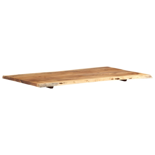 Surface de table en bois d'acacia massif de 39,4 x 19,7 à 23,6 po