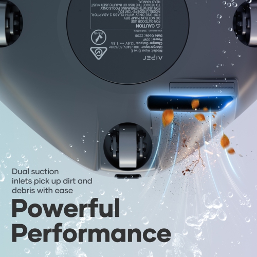 Aiper SG 800B - Nettoyeur de piscine robot sans fil pour piscines hors-sol plates jusqu’à 860 pi², aspirateur de piscine automatique