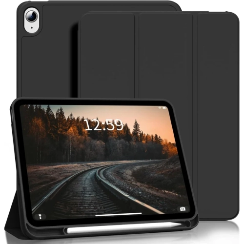 iPad 11th Generation 2025, 10th Generation 10.9 Inch 2022 Case with Built-in Pencil Holder - Silicone Back Shell Protective Cover for iPad 10th Gen