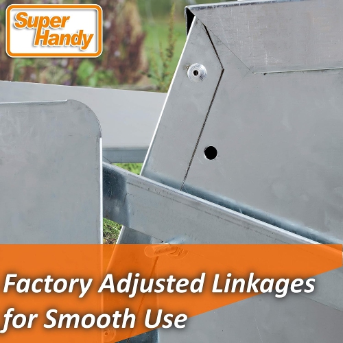 SuperHandy Automatic Chicken Feeder: 9kg Capacity, 6-12 Poultry/Fowl, Up to 10 Days, Spill-Proof Galvanized Steel, Bird Prevention, Suitable for