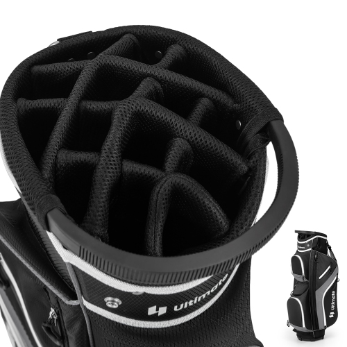 Gymax Golf Cart Bag Lightweight Golf Club Bag w/ 14 Way Dividers Top & Carry Handles