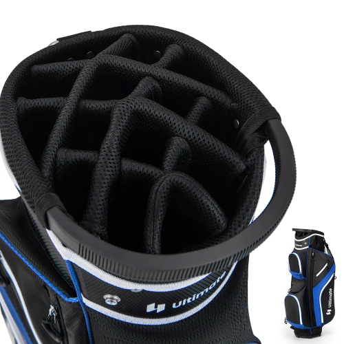 Gymax Golf Cart Bag Lightweight Golf Club Bag w/ 14 Way Dividers Top & Carry Handles