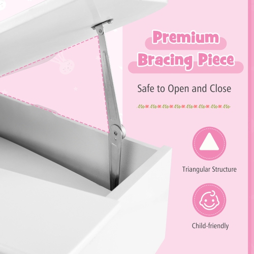 Gymax 30-Key Classic Baby Grand Piano Toddler Toy Wood w/ Bench & Music Rack White