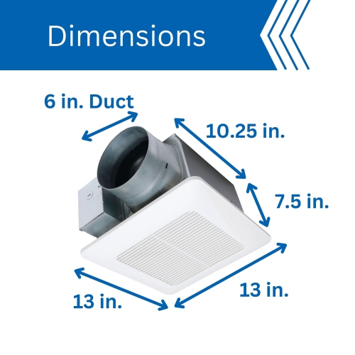 Panasonic FV-1115VQ1 WhisperCeiling DC Fan