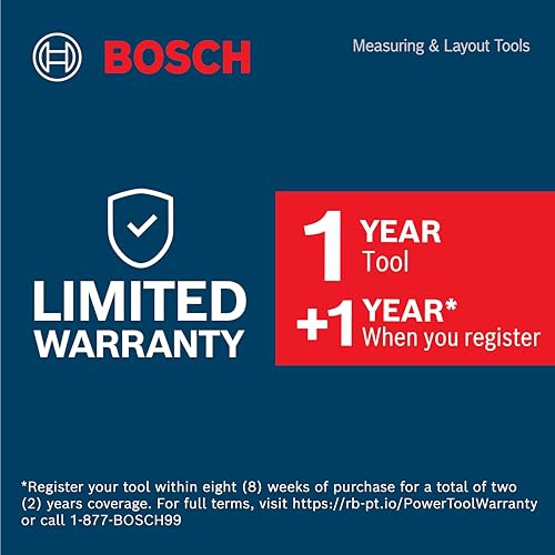 Bosch GPL100-30G 125ft Green 3-Point Self-Leveling Laser with VisiMax Technology and Integrated 360 MultiPurpose Mount