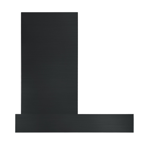 Ancona 36" Convertible Wall Mount Rectangular Style Range Hood in Black Stainless Steel