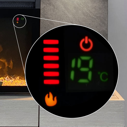 Foyer électrique de 48 po Home Decor Series d'ActiveFla - Gris